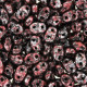 Matubo MiniDuo Perlen 4x2.5mm Tweedy red